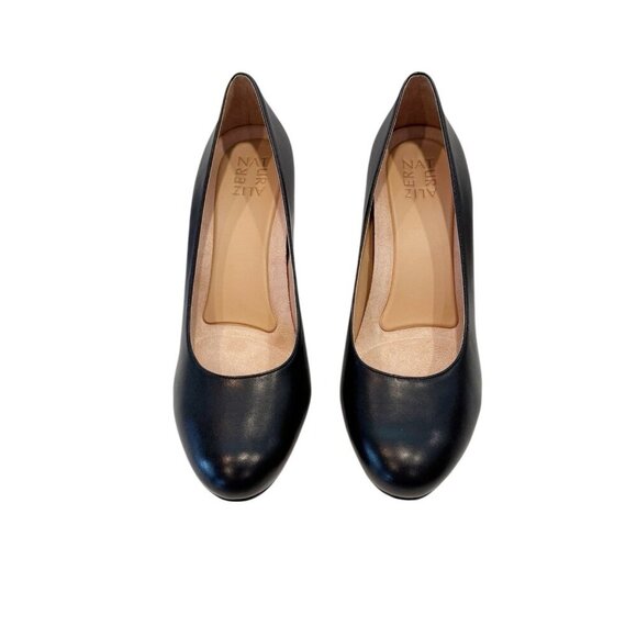 Naturalizer Michelle Black Lea Leather Womens Pumps Shoes High Heels Sz 10M NIB - Picture 3 of 10